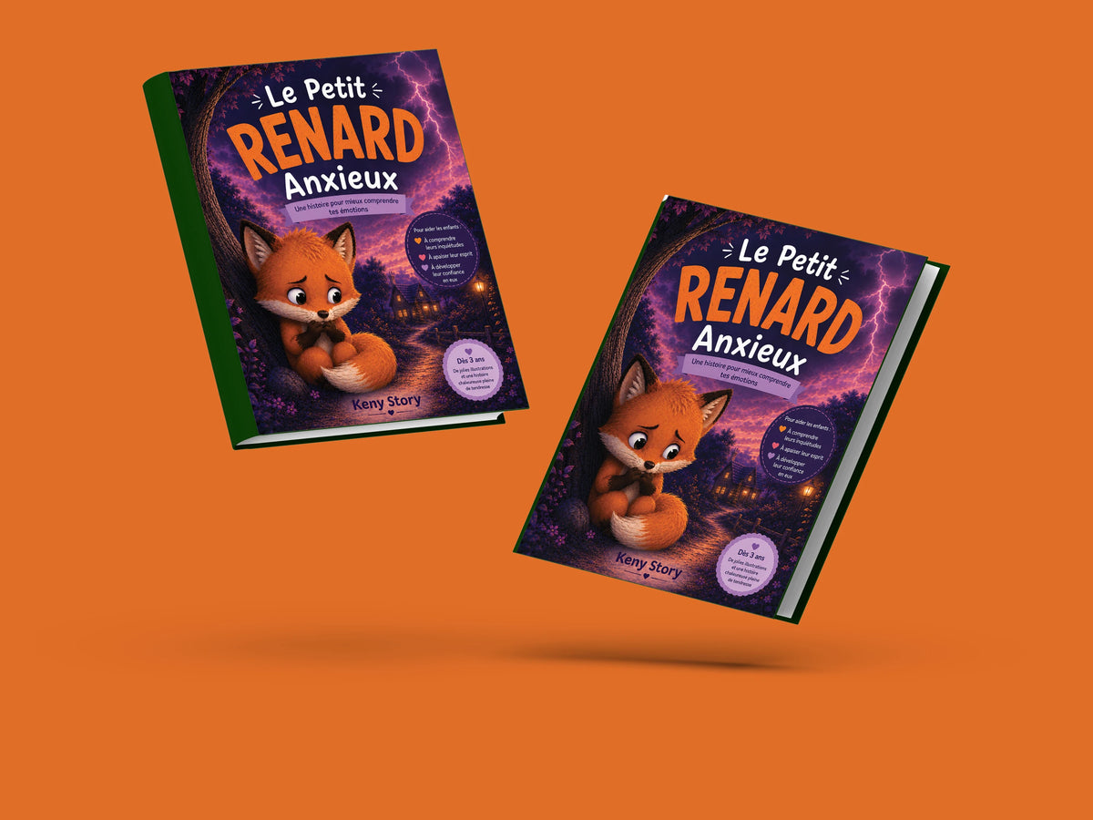 Couverture du livre pour enfants Le petit renard anxieux (3-8 ans)