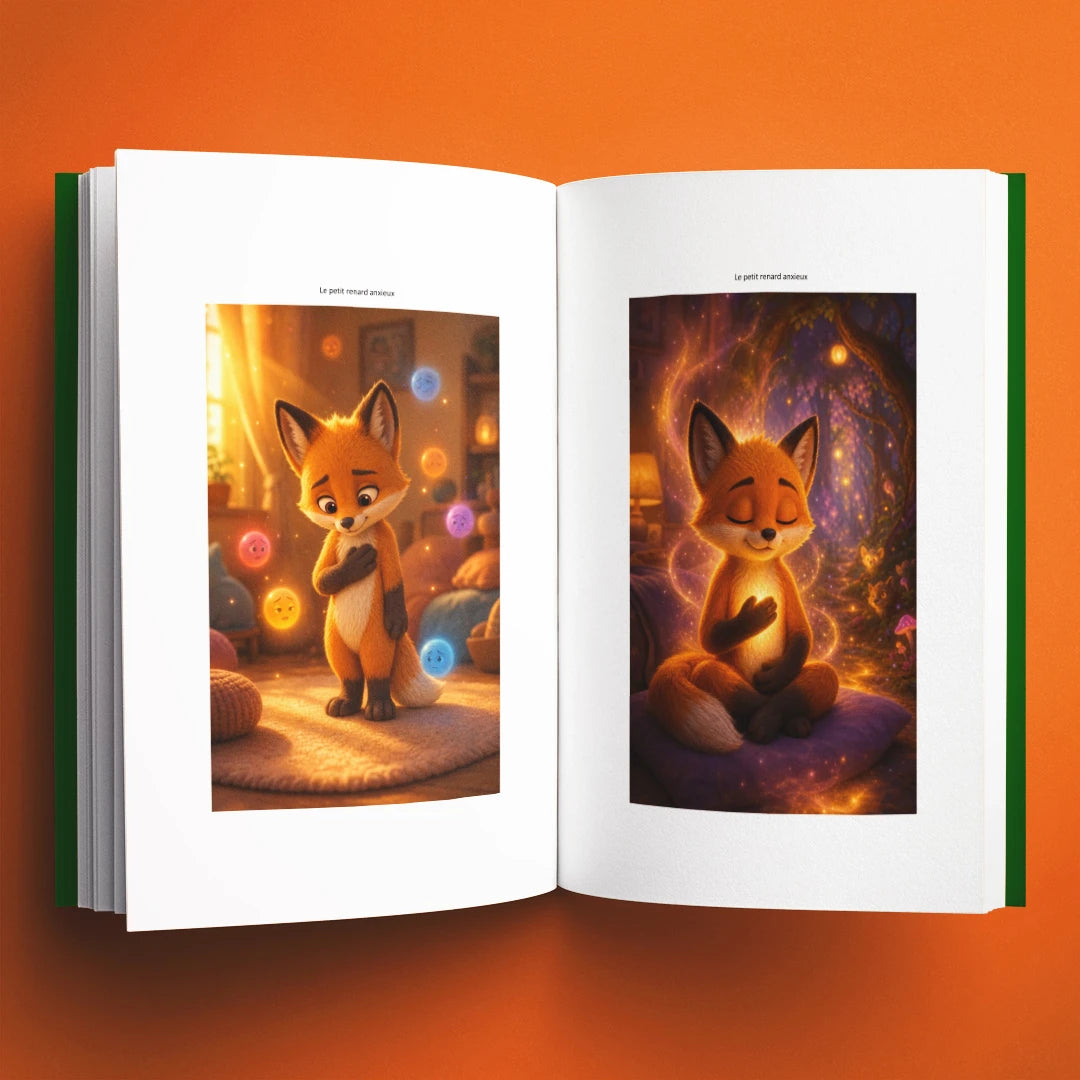 Illustrations du livre pour enfants Le petit renard anxieux (3-8 ans)