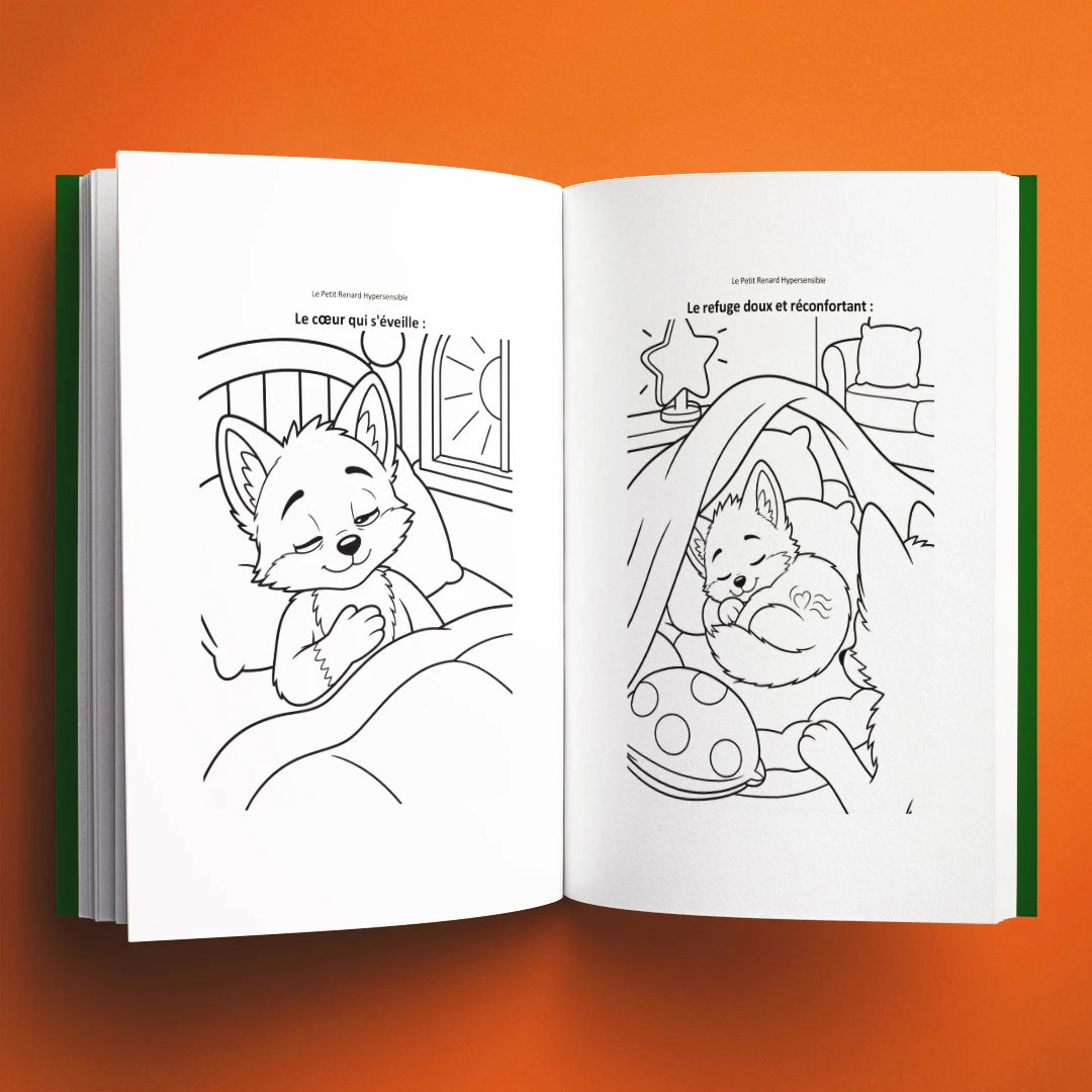 Coloriages du livre pour enfants Le petit renard hypersensible (3-8 ans)