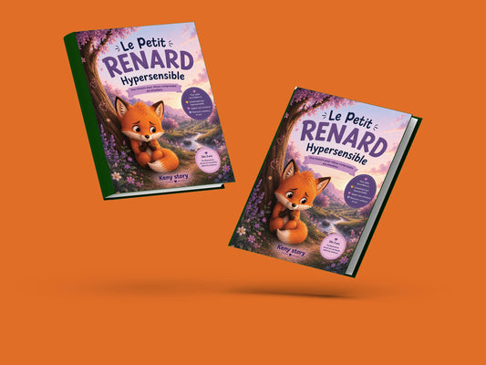 Couverture du livre pour enfants Le petit renard hypersensible (3-8 ans)