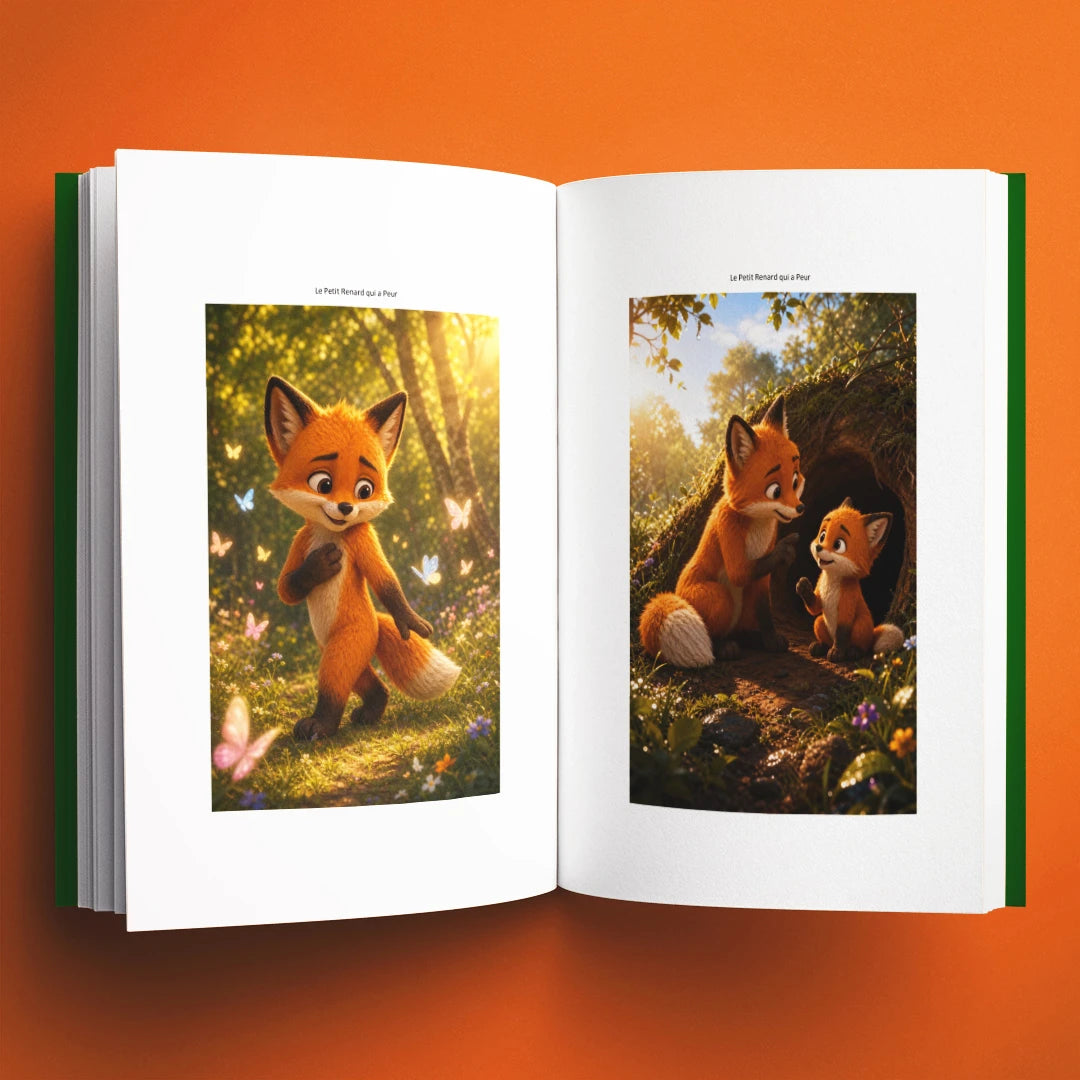 Illustrations du livre pour enfants Le petit renard qui a peur (3-8 ans)
