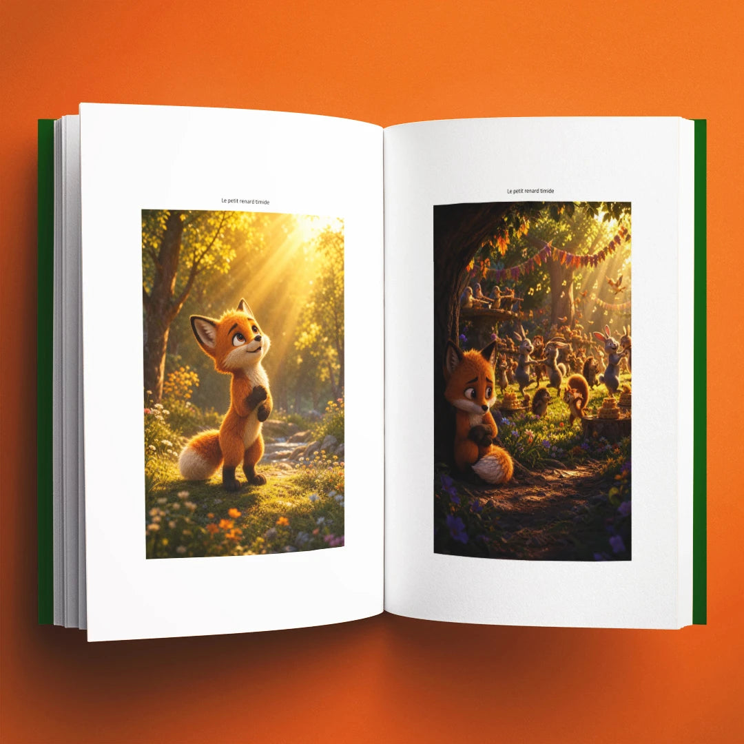 Illustrations du livre pour enfants Le petit renard timide (3-8 ans)