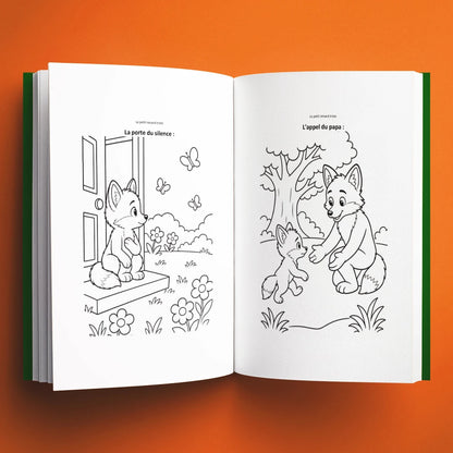 Coloriages du livre pour enfants Le petit renard triste (3-8 ans)