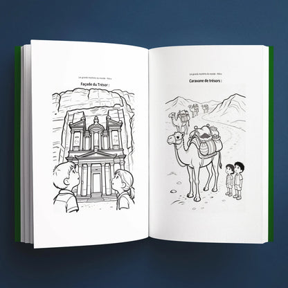 Coloriages du livre pour enfants Pétra : la vraie histoire derrière le mystère (6-12 ans)
