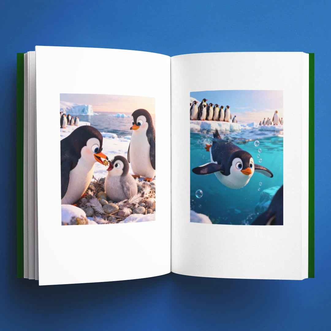 Illustrations du livre pour enfants Tout savoir sur les pingouins (6-12 ans)