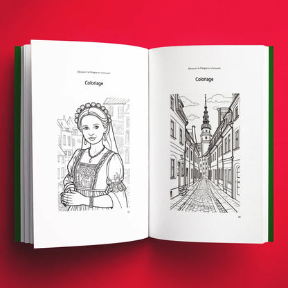 Coloriages du livre pour enfants Découvrir la Pologne en s'amusant (6-12 ans)