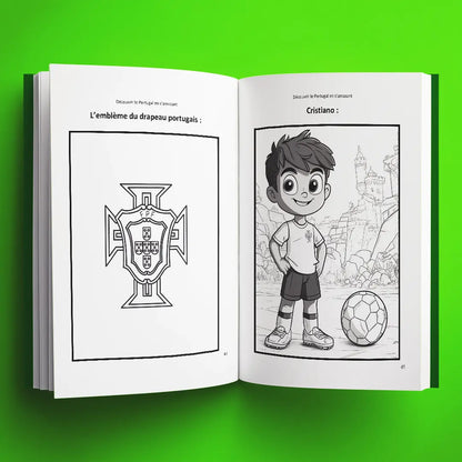 Coloriages du livre pour enfants Découvrir le Portugal en s'amusant (6-12 ans)