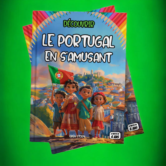 Couverture du livre pour enfants Découvrir le Portugal en s'amusant (6-12 ans)