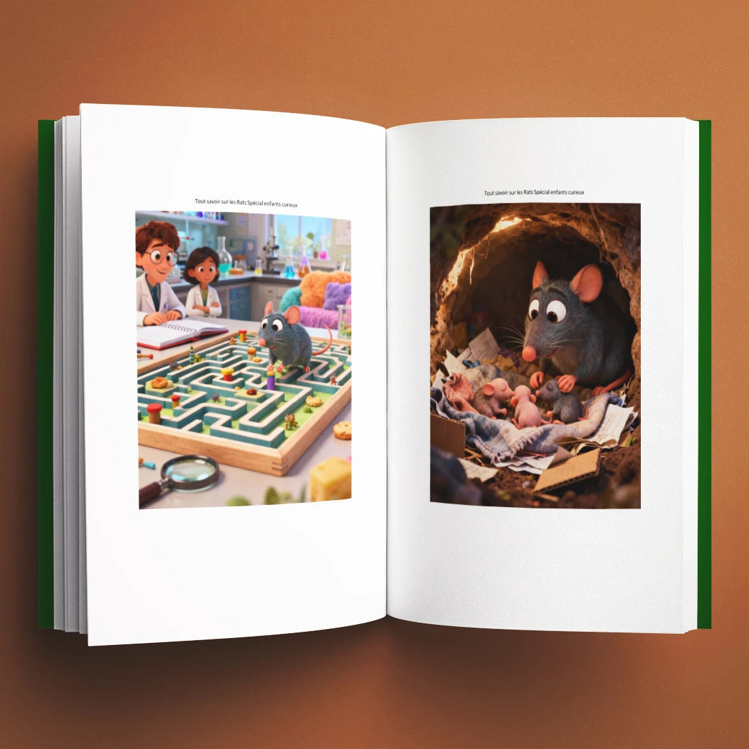 Illustrations du livre pour enfants Tout savoir sur les rats (6-12 ans)