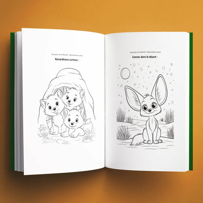 Coloriages du livre pour enfants Tout savoir sur les renards (6-12 ans)