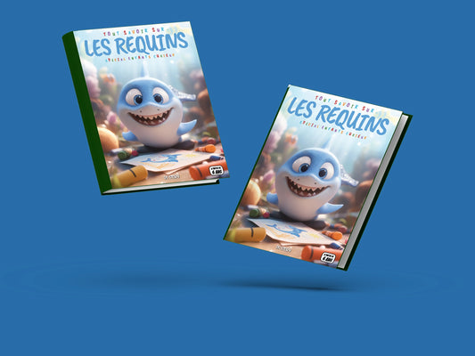 Couverture du livre pour enfants Tout savoir sur les requins (6-12 ans)