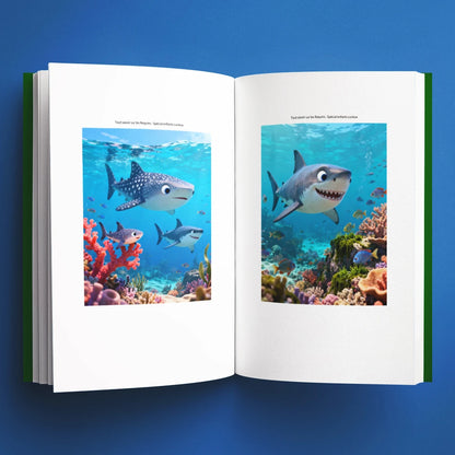 Illustrations du livre pour enfants Tout savoir sur les requins (6-12 ans)