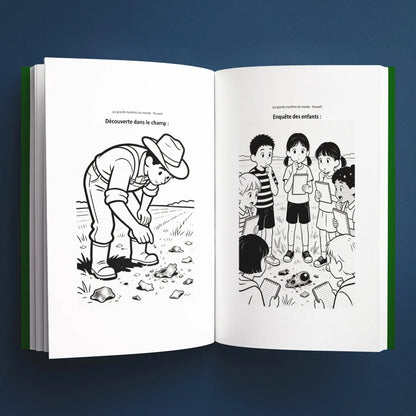 Coloriages du livre pour enfants Roswell : la vraie histoire derrière le mystère (6-12 ans)