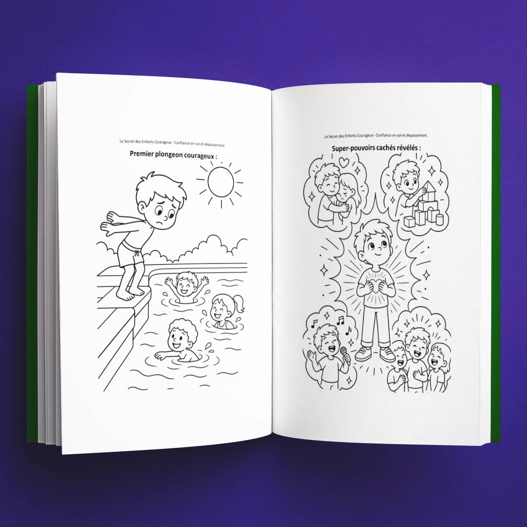Coloriages du livre pour enfants Le secret des enfants courageux (6-12 ans)