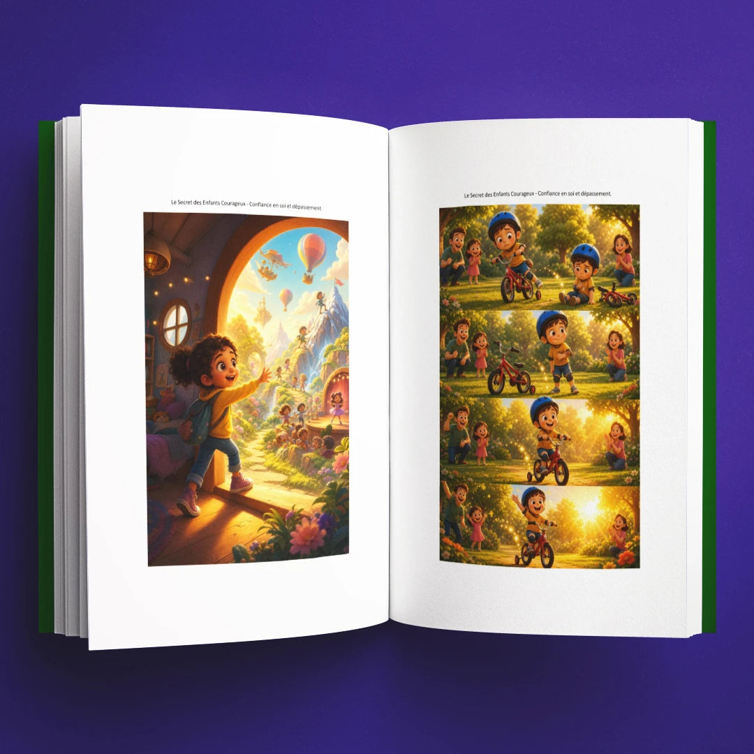 Illustrations du livre pour enfants Le secret des enfants courageux (6-12 ans)