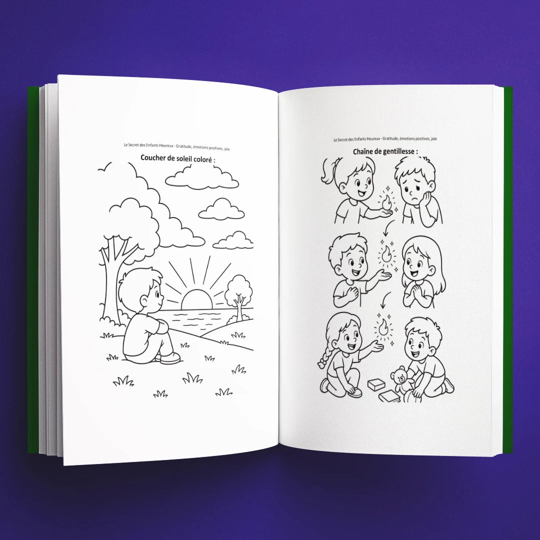 Coloriages du livre pour enfants Le secret des enfants heureux (6-12 ans)