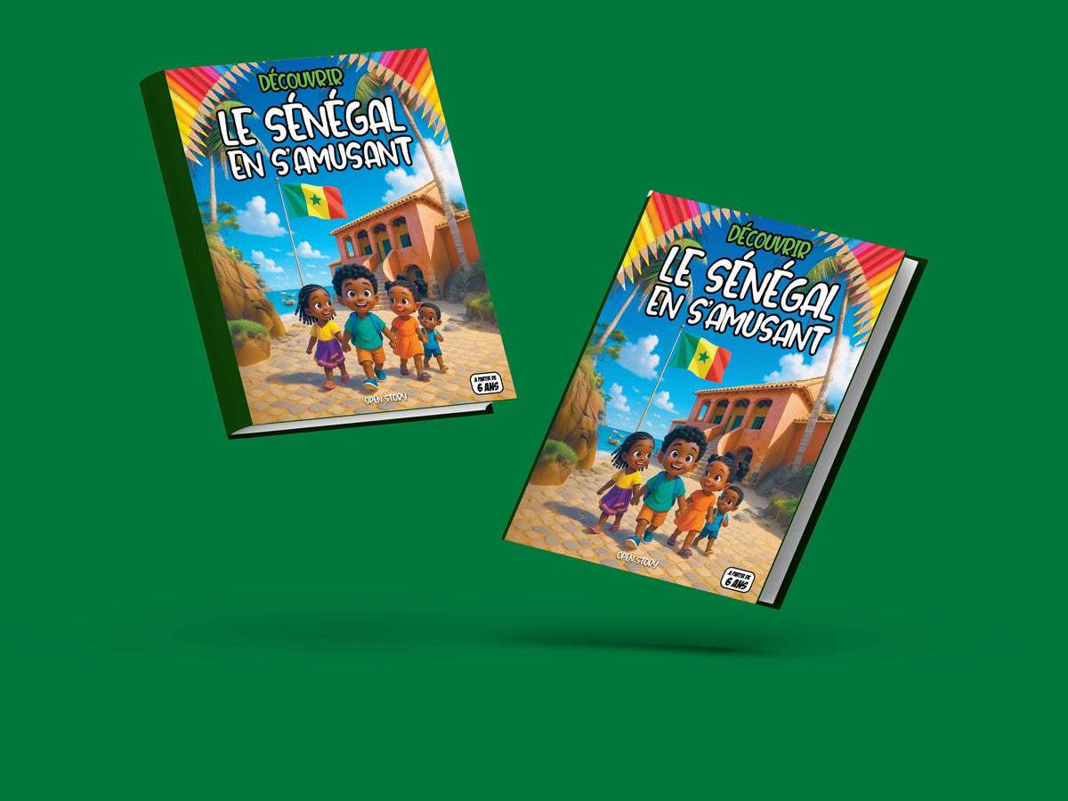 Couverture du livre pour enfants Découvrir le Sénégal en s'amusant (6-12 ans)