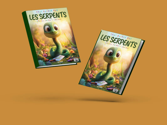Couverture du livre pour enfants Tout savoir sur les serpents (6-12 ans)