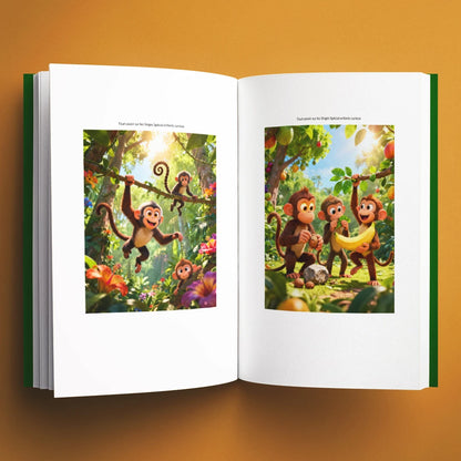 Illustrations du livre pour enfants Tout savoir sur les singes (6-12 ans)
