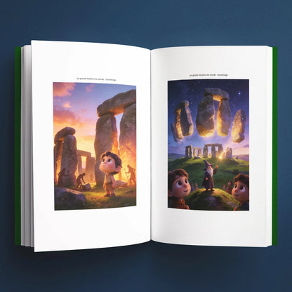 Illustrations du livre pour enfants Stonehenge : la vraie histoire derrière le mystère (6-12 ans)