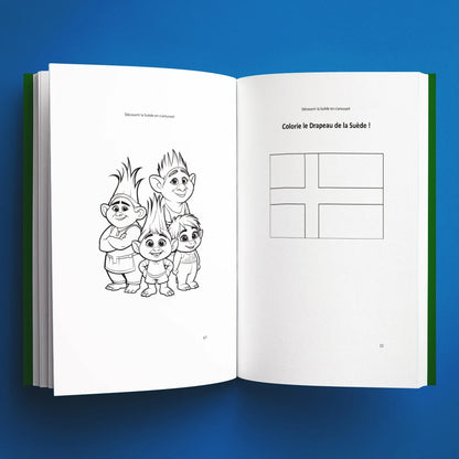 Coloriages du livre pour enfants Découvrir la Suède en s'amusant (6-12 ans)