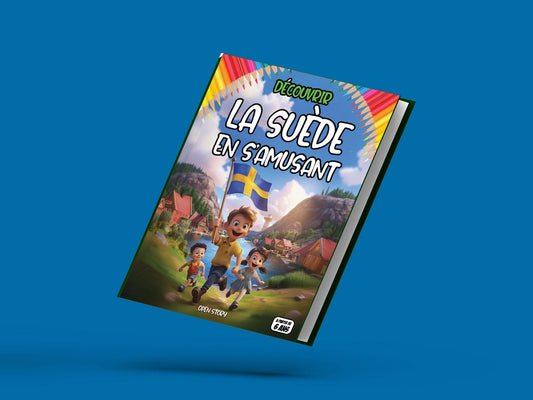 Couverture du livre pour enfants Découvrir la Suède en s'amusant (6-12 ans)
