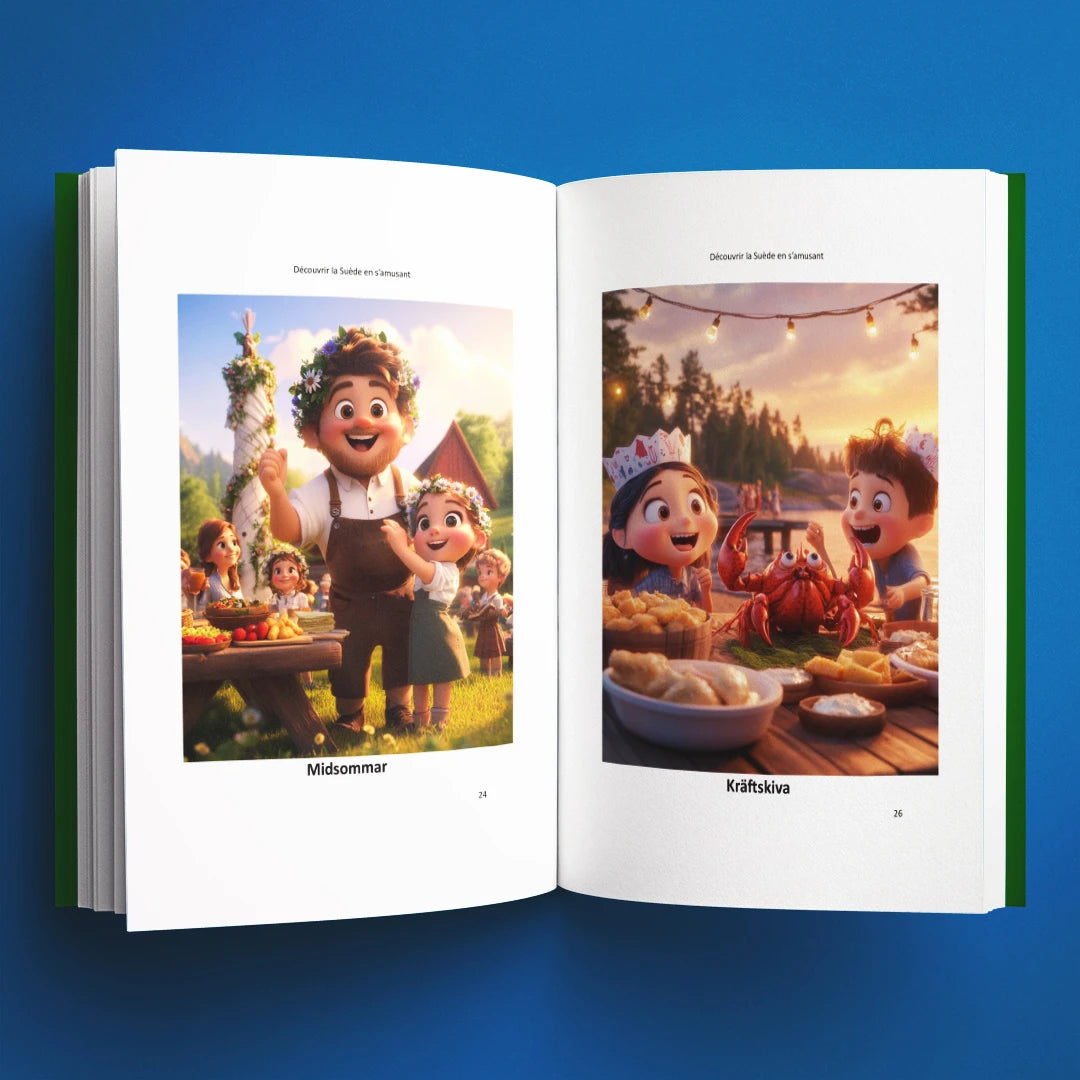 Illustrations du livre pour enfants Découvrir la Suède en s'amusant (6-12 ans)