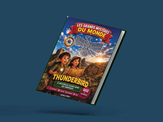 Couverture du livre pour enfants Thunderbird : la vraie histoire derrière le mystère (6-12 ans)