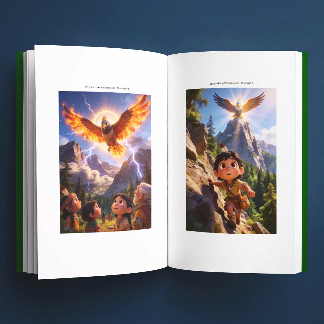 Illustrations du livre pour enfants Thunderbird : la vraie histoire derrière le mystère (6-12 ans)