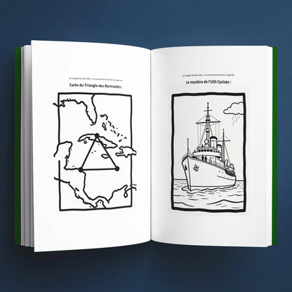 Coloriages du livre pour enfants Le Triangle des Bermudes : la vraie histoire derrière le mystère (6-12 ans)