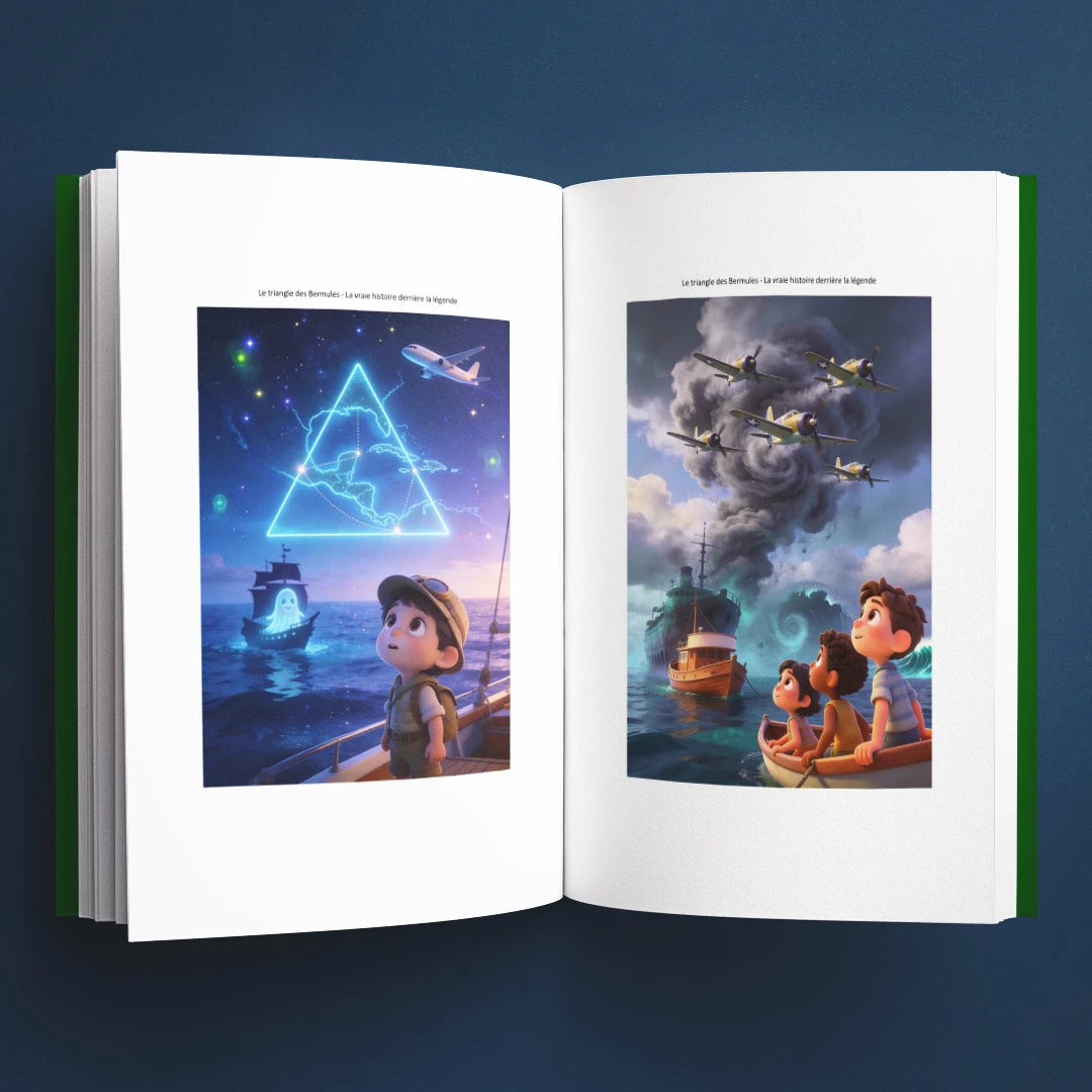 Illustrations du livre pour enfants Le Triangle des Bermudes : la vraie histoire derrière le mystère (6-12 ans)