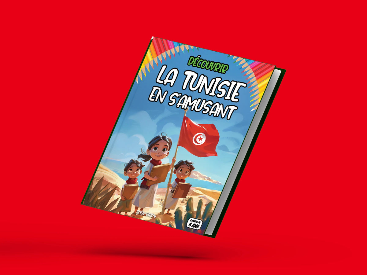 Couverture du livre pour enfants Découvrir la Tunisie en s'amusant (6-12 ans), nouvelle édition