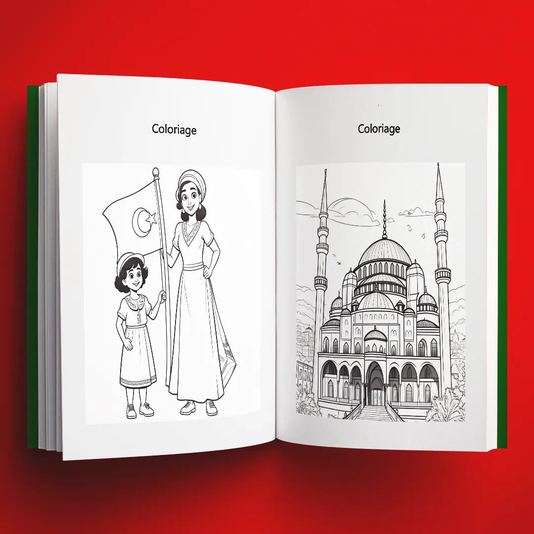 Coloriages du livre pour enfants Découvrir la Turquie en s'amusant (6-12 ans)