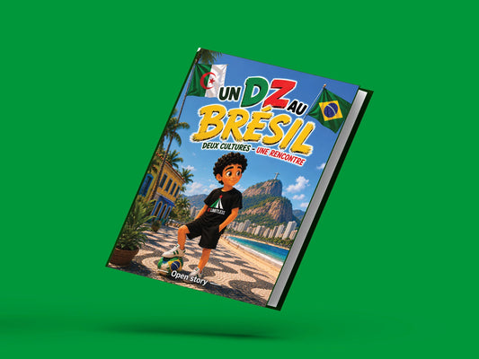 Couverture du livre pour enfants Un DZ au Brésil : deux cultures, une rencontre (6-12 ans)