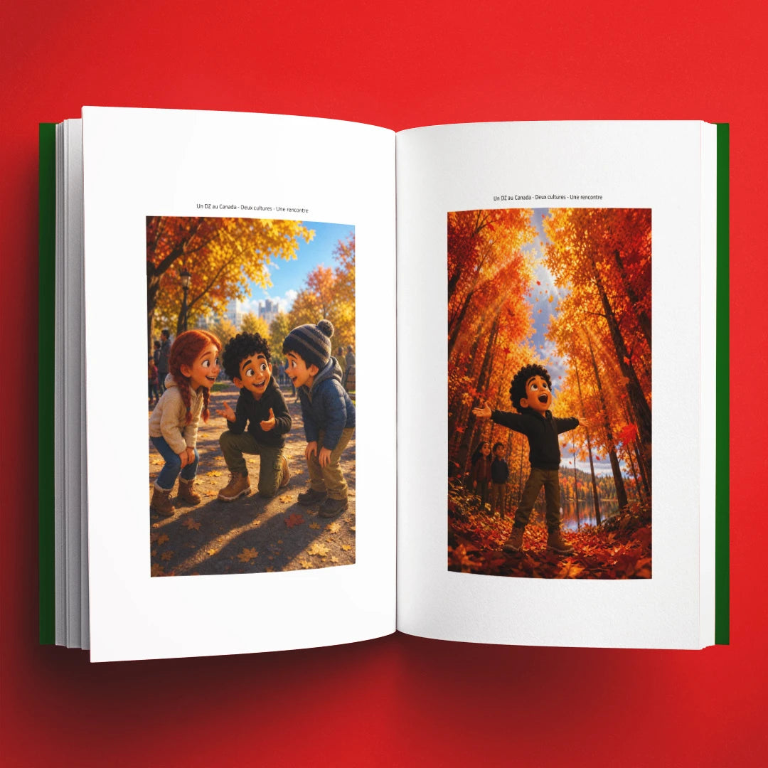 Illustrations du livre pour enfants Un DZ au Canada : deux cultures, une rencontre (6-12 ans)