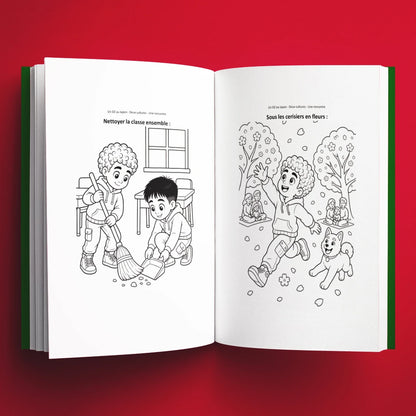 Coloriages du livre pour enfants Un DZ au Japon : deux cultures, une rencontre (6-12 ans)