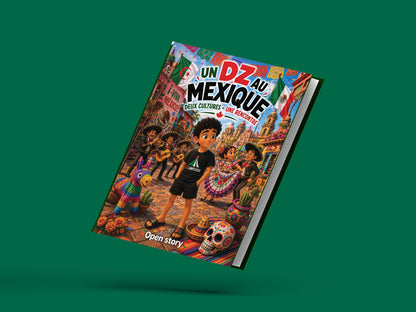 Couverture du livre pour enfants Un DZ au Mexique : deux cultures, une rencontre (6-12 ans)