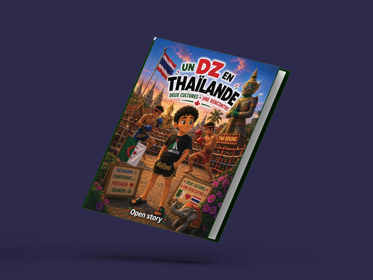 Couverture du livre pour enfants Un DZ en Thaïlande : deux cultures, une rencontre (6-12 ans)