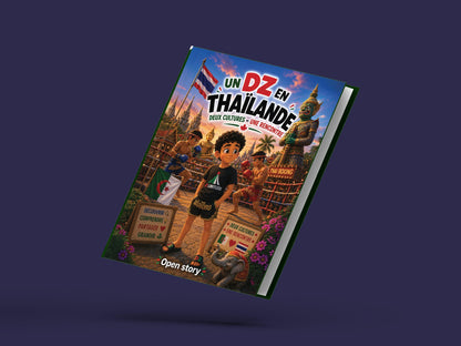 Couverture du livre pour enfants Un DZ en Thaïlande : deux cultures, une rencontre (6-12 ans)
