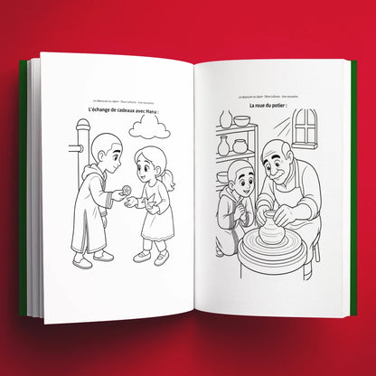 Coloriages du livre pour enfants Un Marocain au Japon : deux cultures, une rencontre (6-12 ans)