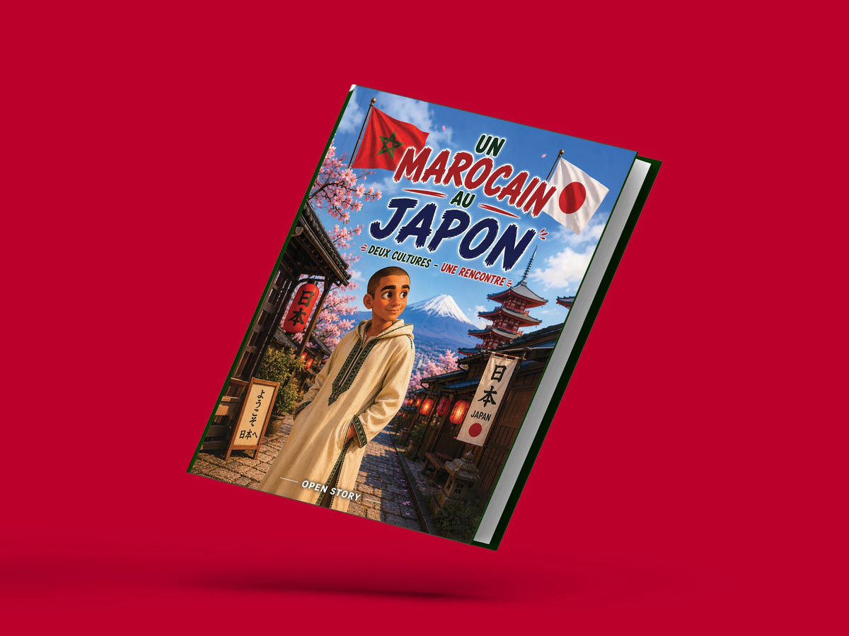 Couverture du livre pour enfants Un Marocain au Japon : deux cultures, une rencontre (6-12 ans)