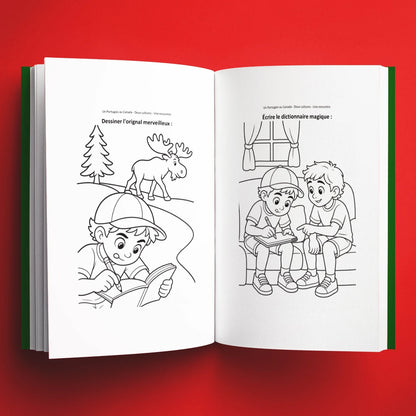 Coloriages du livre pour enfants Un Portugais au Canada : deux cultures, une rencontre (6-12 ans)