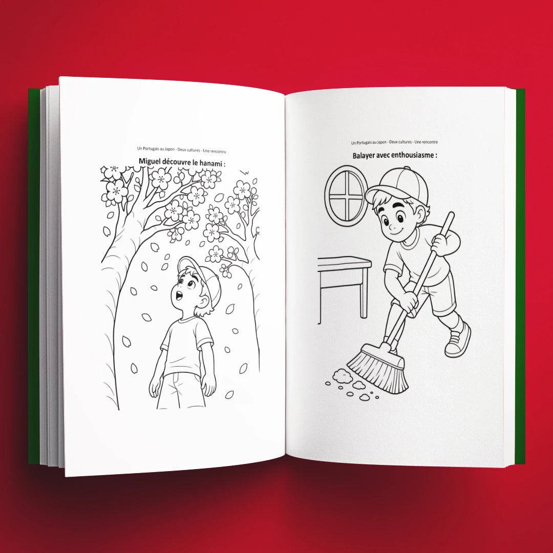 Coloriages du livre pour enfants Un Portugais au Japon : deux cultures, une rencontre (6-12 ans)