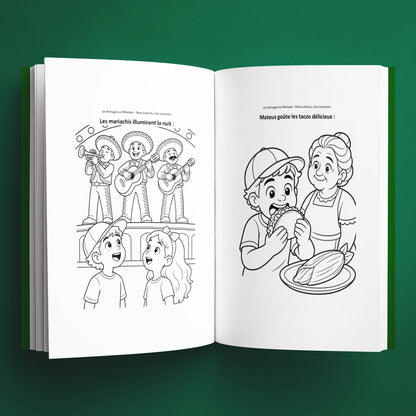 Coloriages du livre pour enfants Un Portugais au Mexique : deux cultures, une rencontre (6-12 ans)