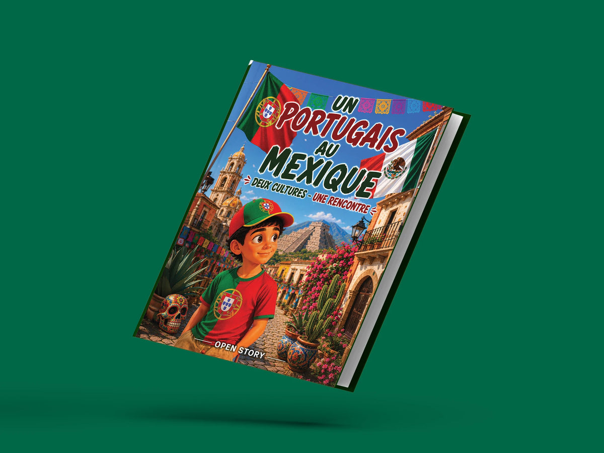 Couverture du livre pour enfants Un Portugais au Mexique : deux cultures, une rencontre (6-12 ans)