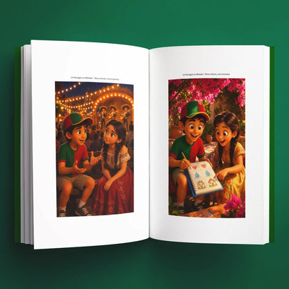 Illustrations du livre pour enfants Un Portugais au Mexique : deux cultures, une rencontre (6-12 ans)