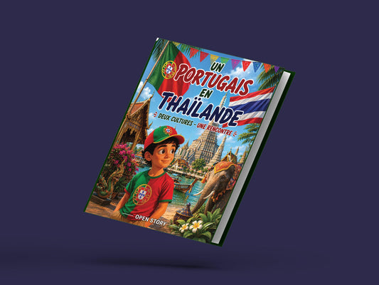 Couverture du livre pour enfants Un Portugais en Thaïlande : deux cultures, une rencontre (6-12 ans)