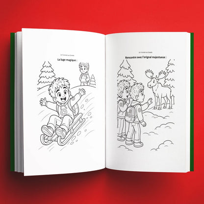 Coloriages du livre pour enfants Un Tunisien au Canada : deux cultures, une rencontre (6-12 ans)