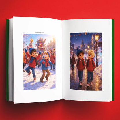 Illustrations du livre pour enfants Un Tunisien au Canada : deux cultures, une rencontre (6-12 ans)