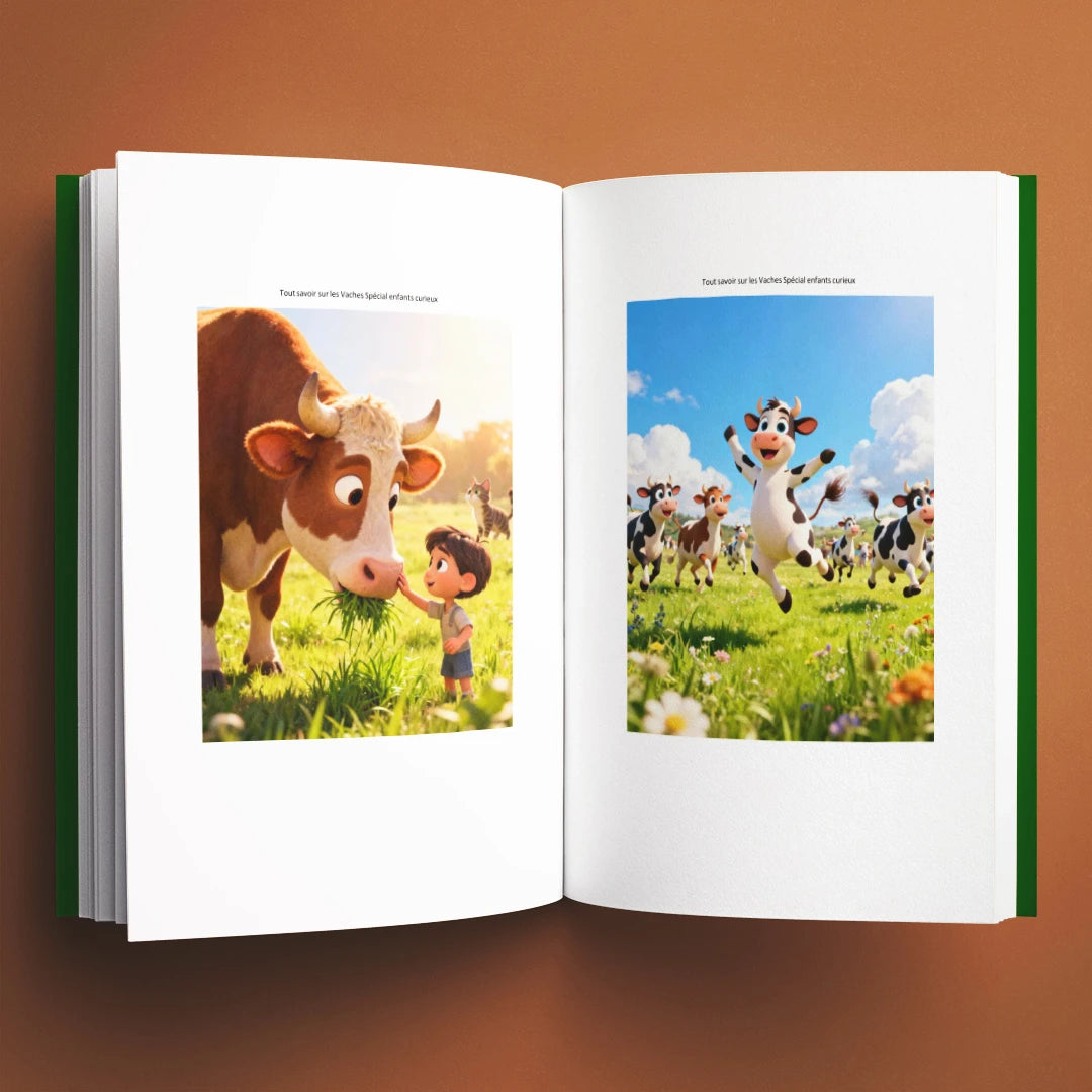 Illustrations du livre pour enfants Tout savoir sur les vaches (6-12 ans)